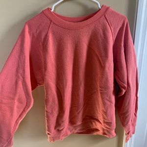 LIGHT PINK CREW NECK SWEATSHIRT